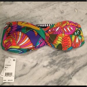 NWT Trina Turk strapless bikini top.